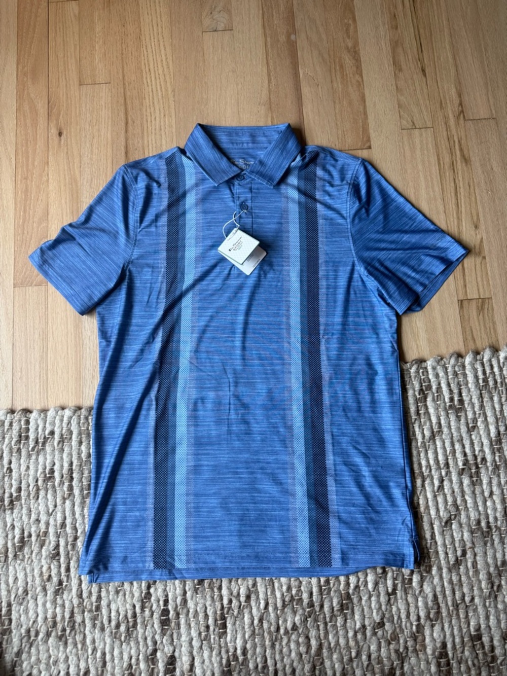 Ben Sherman Blue Striped Polo Shirt